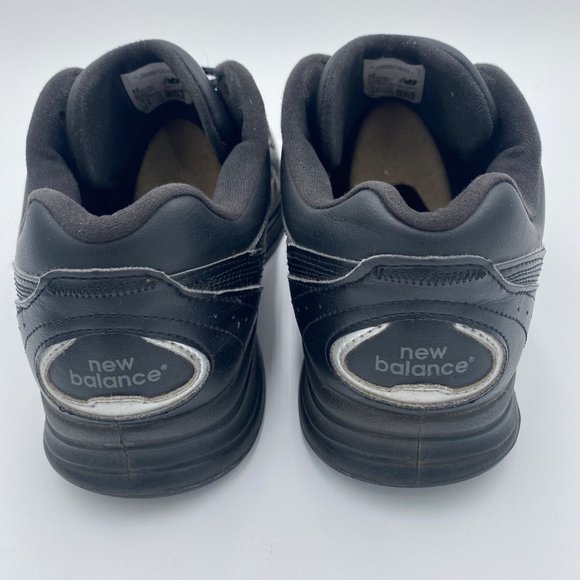 New Balance MW577 Size 12 Black Leather Lace Up Walking Comfort Shoe - Picture 6 of 13